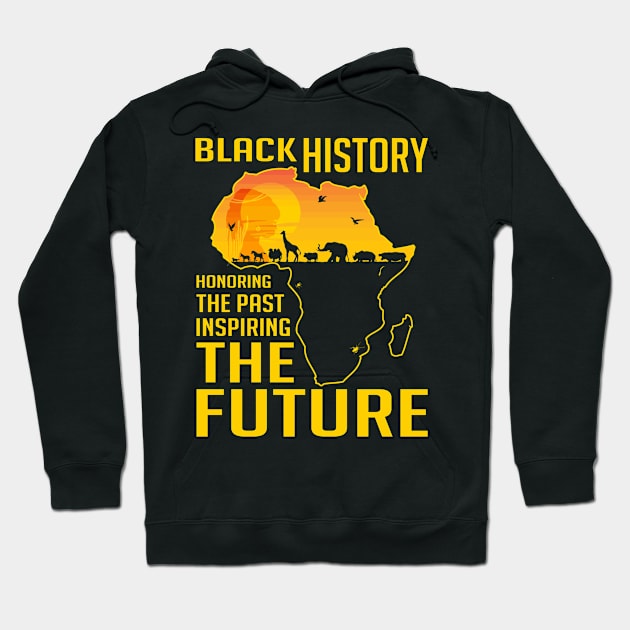 Honoring The Past Inspiring The Future Black History Women Hoodie by rebuffquagga